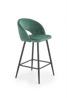 Halmar H96 barová stolička tmavo zelená