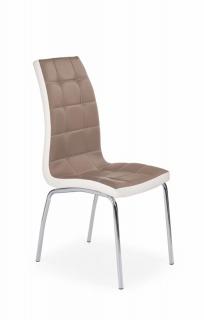 Halmar K186 jedálenská stolička cappucino/biela