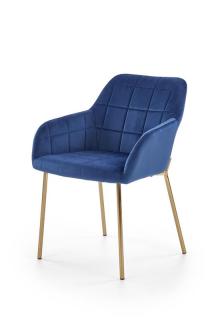Halmar K306 jedálenská stolička, tmavo modrá