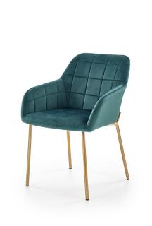 Halmar K306 jedálenská stolička, tmavo zelená