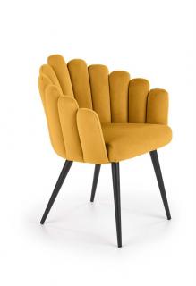Halmar K410 jedálenská stolička horčicová velvet