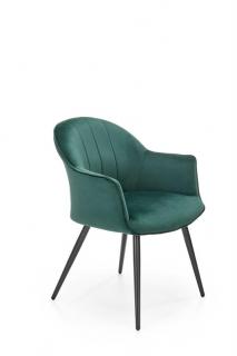 Halmar K468 jedálenská stolička tmavo zelená