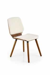 Halmar K511 stolička krémová/orech
