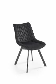 Halmar K520 stolička nohy - čierne, sedák - čierny
