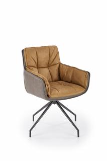 Halmar K523 stolička hnedá/tmavo hnedá