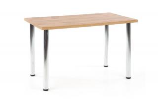 Halmar MODEX 120 stôl farba doska - dub wotan, nohy - chrom