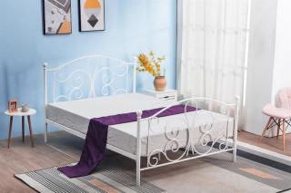 Halmar PANAMA 90 cm kovová posteľ biela