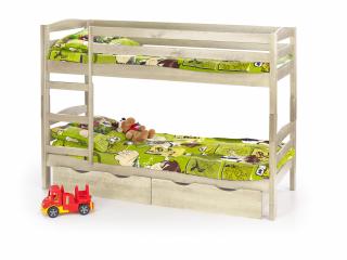 Halmar SAM - poschodová posteľ s matracmi - borovica