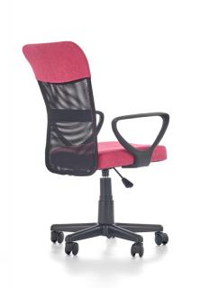 Halmar TIMMY kancelárska stolička, ružová / čierna