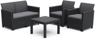 Rojaplast CLAIRE 2 SEATERS SOFA set  - grafit