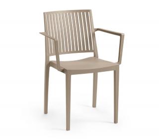 Rojaplast Kreslo BARS ARMCHAIR - taupe