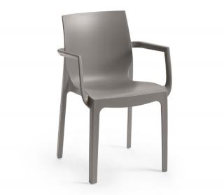 Rojaplast Kreslo EMMA ARMCHAIR- šedá