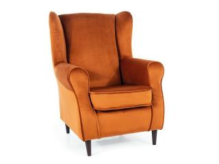 Signal BARON VELVET kreslo CYNAMON BLUVEL 4215 / WENGE