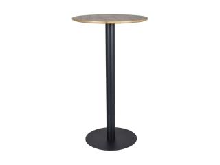 Signal BT005 stôl barový priemer 60cm, dub artisan/ čierny