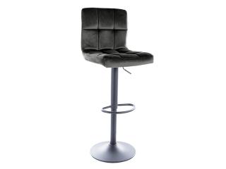 Signal C105 barová stolička Velvet, čierna/čierna bluvel 19