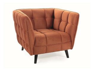 Signal CASTELLO 1 VELVET kreslo CYNAMON BLUVEL 4215 / WENGE