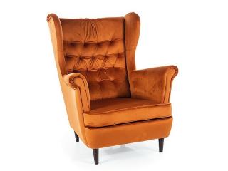 Signal HARRY VELVET kreslo CYNAMON BLUVEL 4215 / WENGE