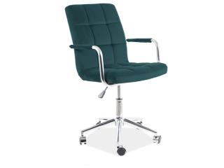 Signal Kancelárska stolička Q-022 VELVET  zelená BLUVEL 78