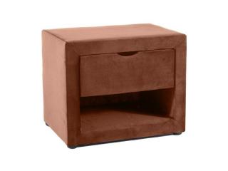 Signal Nočný stolík ET-001 VELVET RUŽOVÁ ANTIK BLUVEL 52