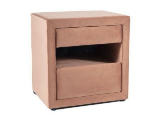 Signal Nočný stolík ET-003 VELVET RUŽOVÁ ANTIK BLUVEL 52