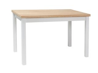 Signal Stôl ADAM dub WOTAN / biela matná 100x60