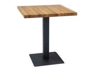 Signal Stôl PURO LAMINAT dub/čierny 60x60