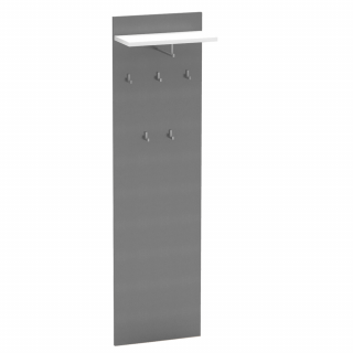 Vešiakový panel, grafit/biela, RIOMA NEW TYP 19 (Na sklade od:)