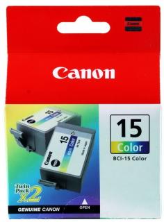 Atramentová kazeta Canon BCI-15C, color (2ks)