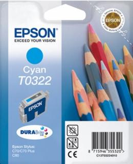 Atramentová kazeta Epson T0322, cyan