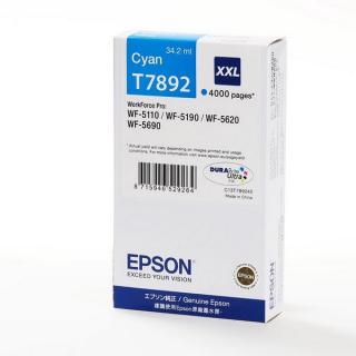Atramentová kazeta Epson T7892 XXL, cyan