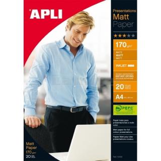 Papier APLI 10418 Matt Presentations A4 170 g/m2, 20 ks