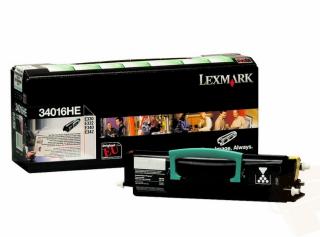 Toner Lexmark 34016HE, black