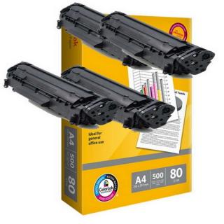 Toner Vision Tech Canon CRG-703 kompatibil 4x + papier