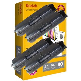 Toner Vision Tech Kyocera TK-590Bk kompatibil 4x + papier