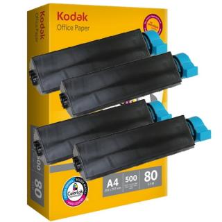 Toner Vision Tech OKI B401 kompatibil 4x + papier