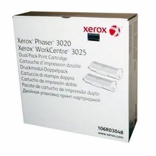 Toner Xerox 3020/3025, black dualpack 106R03048