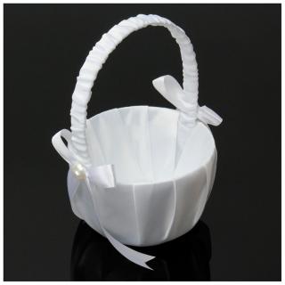 Romantický biely košíček pre družičky (na objednávku cca 4 týdny)