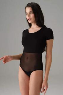Body dámske DOREANSE 12423 priehľadný spod. XL čierna (XL / čierna)