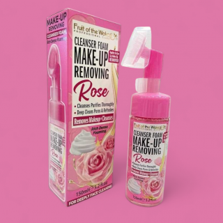 Čistiaca pena na tvár ROSE  3v1 na odstraňovanie make-upu 150ml
