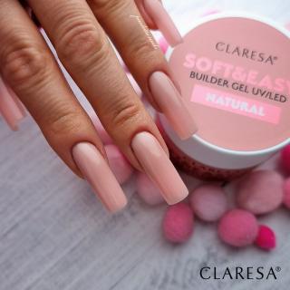 CLARESA® Stavebný gél na nechty SOFT & EASY Builder gel NATURAL, 45g