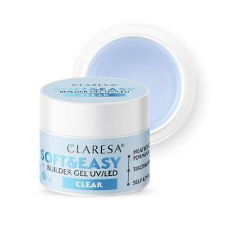 CLARESA Stavebný gél na nechty SOFT & EASY Builder gel PRIESVITNÝ, 12g