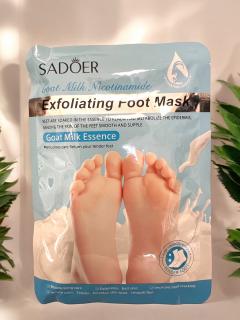 Exfoliačná maska na nohy s kozím mliekom a niacinamidom, 35g