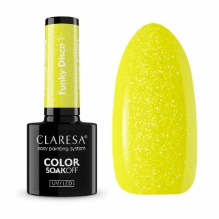 Gél lak na nechty CLARESA Funky Disco 1 - Yellow Groove