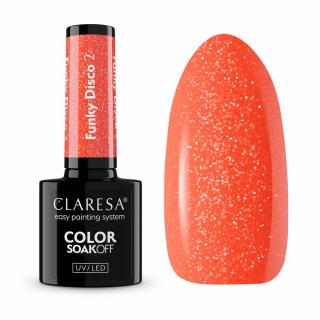 Gél lak na nechty CLARESA Funky Disco 2 - Orange Pop