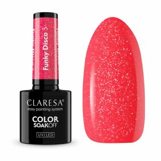 Gél lak na nechty CLARESA Funky Disco 3 - Coral Twist