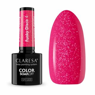 Gél lak na nechty CLARESA Funky Disco 4 - Pink Fever