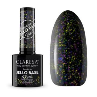 Gél lak na nechty CLARESA Rainbow JELLO Base Black 5 ml