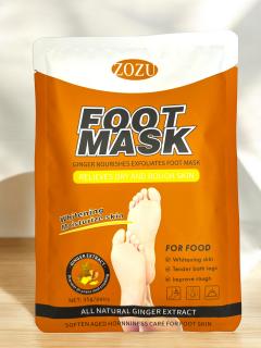 Ginger vyživujúca exfoliačná maska na nohy, 35g