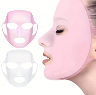 Hydratačná silikónová maska na tvár PINK