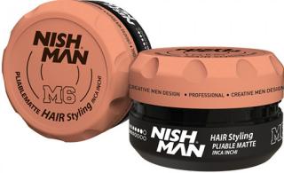 Nishman M6 Pliable Matte vosk na vlasy bez lesku kokos 100 ml